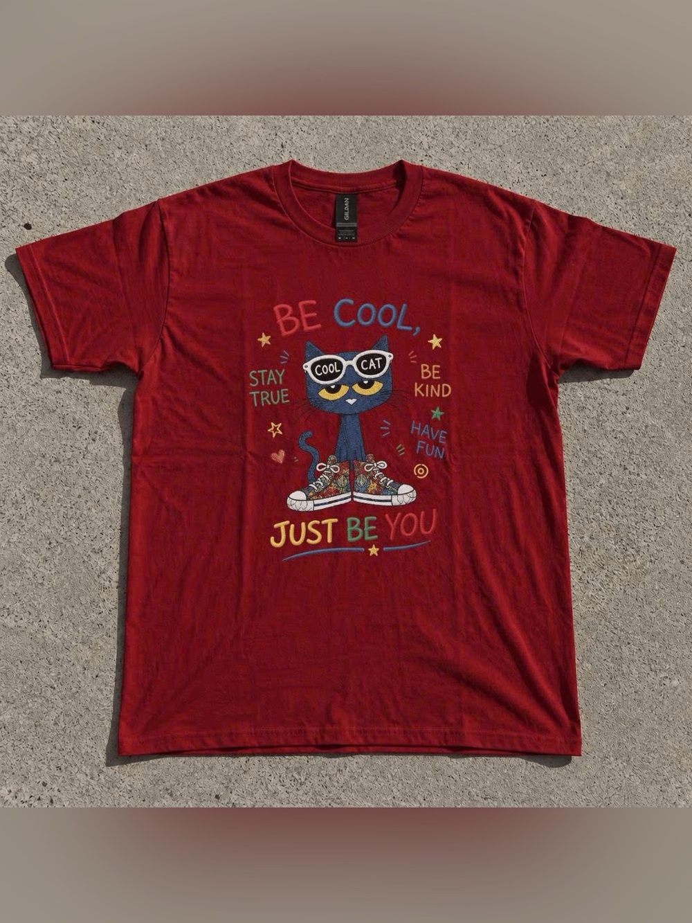 Red 'Be Cool' Graphic Tee - Just Be You